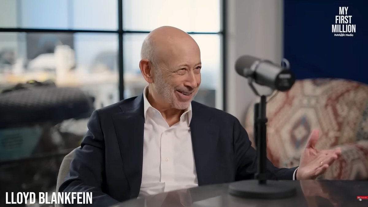 akhsheiy's tweet photo. Most people assume elite investors are running some insanely complex system.

Then you hear Lloyd Blankfein, former CEO of Goldman Sachs, describe his portfolio:

98% equities.
90% in individual stocks.
Trades every day from an iPad.

Sometimes the gap between great and average isn’t complexity.

https://t.co/fOQNEtO940