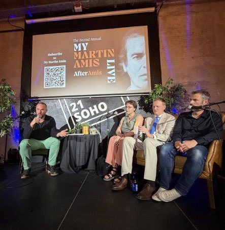 jackaldane's tweet photo. Messages coming in from among the 120 people who turned out for  @mymartinamis last night, all saying the same thing: this was literary history unfolding in real time. We’ll take that.

@YorkUnderwood, pictured beneath with me outside 21Soho, is a dream collaborator. We’re only just getting started. 

Thank you @GavinKeulks and @JimDiedrickATL for lighting the fuse, and believing all the way.

Thank you @wself, @Will___lloyd, @Leon_C_C and Kevin Power for putting on an unforgettable show. 

And thank you, as always, to our audience. Write to us!