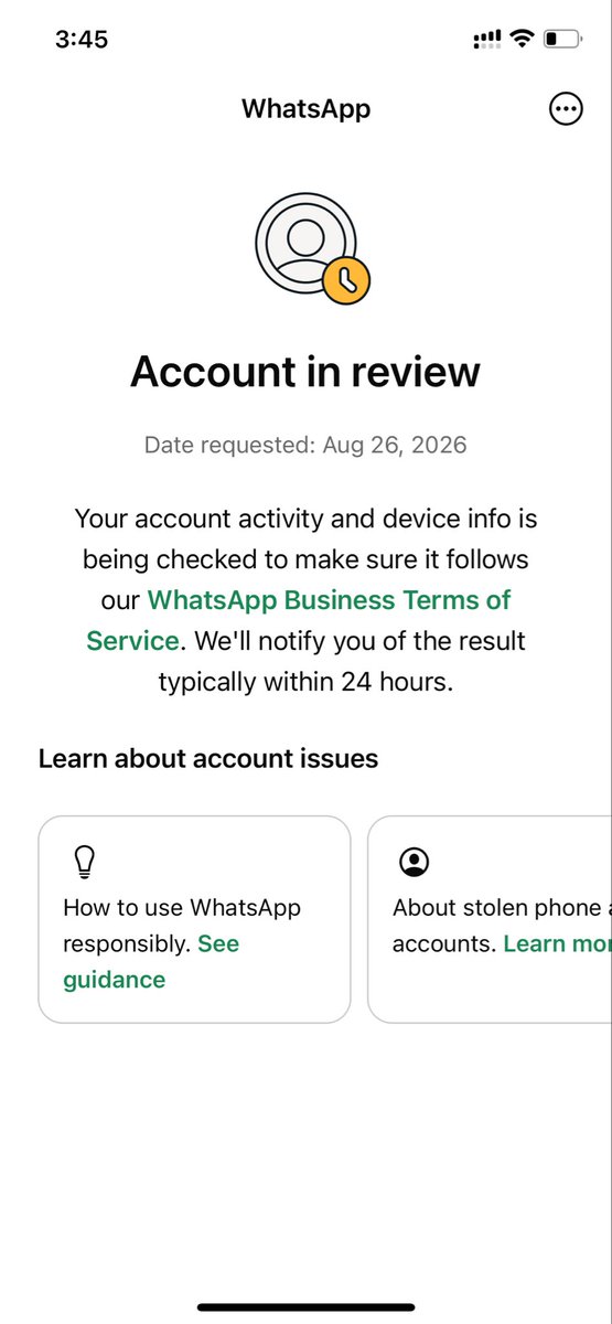 meet1597's tweet photo. @WhatsApp 

9th time!!!!!!! No.1 social networking and no official chat support . Ai agent is useless  playing with words zero solution and support. Urgent assistance  🚨 required https://t.co/zCLpITdtgT