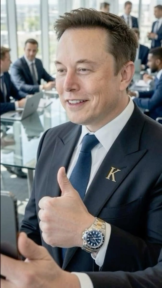 legendawak12426's tweet photo. Does Elon Musk look like a natural leader here? 👔🚀

🅰️ Absolutely 🔥
🅱️ Not Really 🤔 https://t.co/r8HPRapkoy