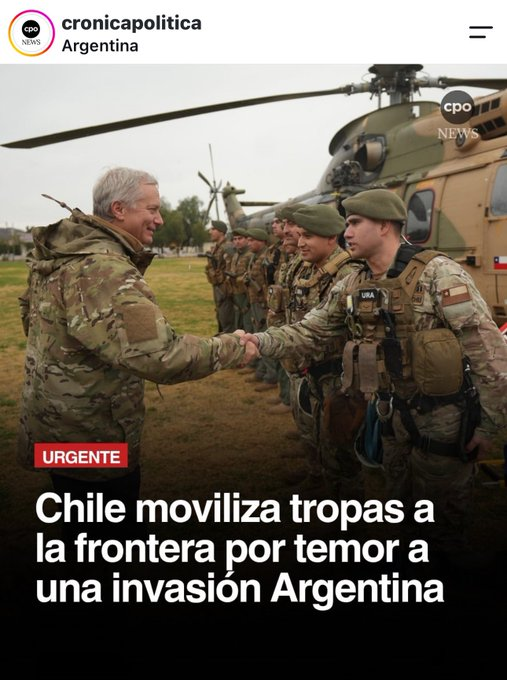 icardo8's tweet photo. EEUU le vende armas a Chile y Argentina, después agita pelea para venderles más.
Los gobiernos sudamericanos no son más pelotudos y cipayos porque no pueden. https://t.co/dB35kDFPJL