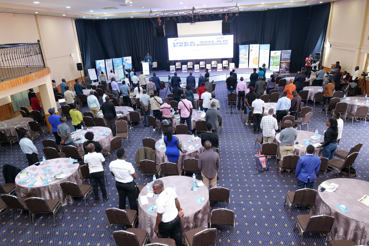 useaug's tweet photo. Today, @useaug kicked off its Solar Expo at Silver Springs Hotel. 

Opening remarks were delivered by USEA Chairman @douglaskarugaba &amp; Mr. Lalit Patra, Chief of WASH, Climate &amp; Environment at @UNICEFUganda. 

Chief Guest Mr. @rbaguma608, MD @UECCC1, officially graced the opening. https://t.co/ZQMcSq6PXP