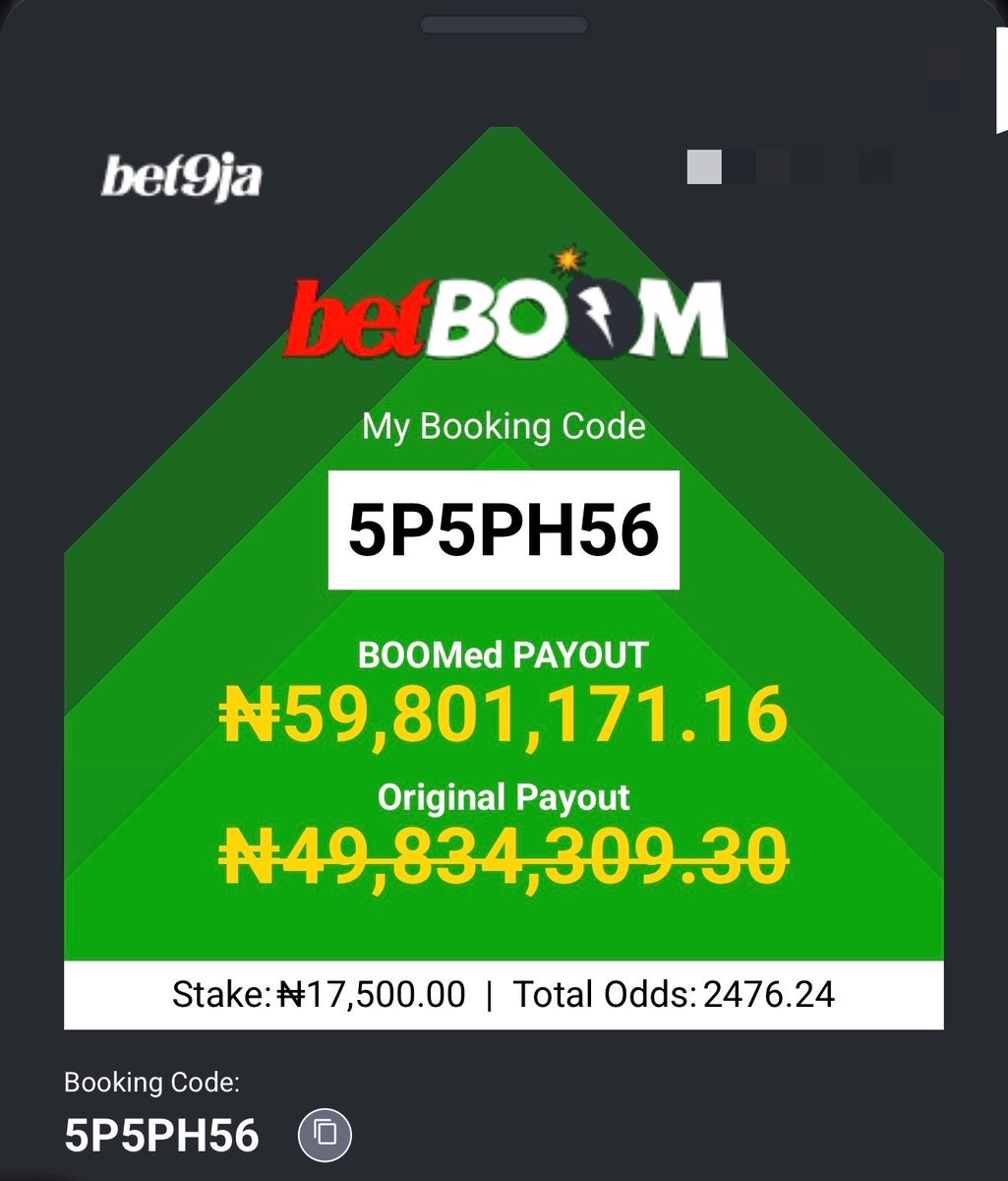 officialmoore7's tweet photo. 5P5MTLY - 7 FT X 
5P5NRRP - 7 FT X 
5P5PH56 - 7 FT X 

#Bet9jaCode 
#Bet9jaCode https://t.co/XJ0z4UjVR0