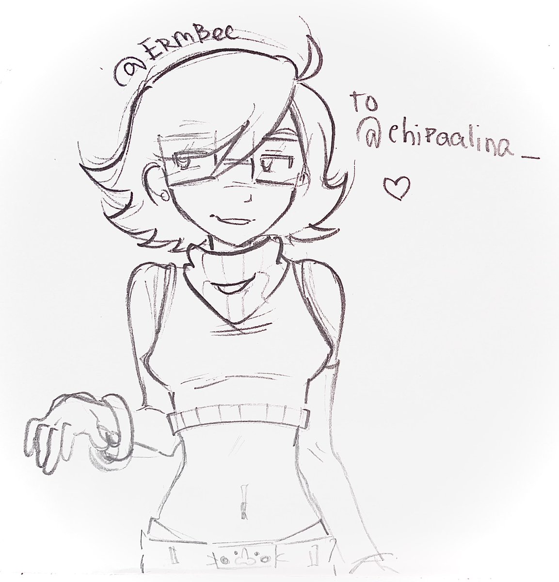 ErmBee_'s tweet photo. Hiii gift for @chipaalina_ :D
Love ur oc!! She’s so awesome <3 https://t.co/lYDXcv66Q7