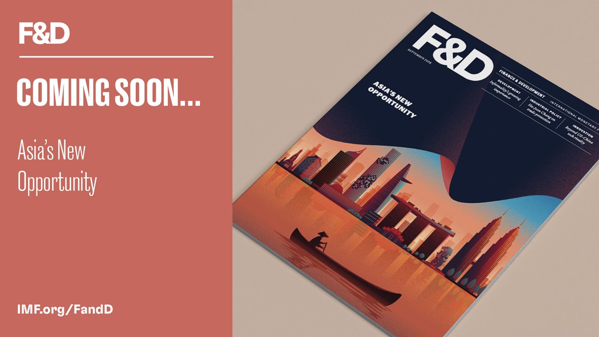 IMFNews's tweet photo. Asia faces important choices as technology advances, populations age, and global uncertainty grows. F&amp;D magazine’s September issue explores the opportunities, innovations, and policy decisions that could shape the region’s next chapter of growth. https://t.co/sQD8khNmQb https://t.co/1j4PkZutzy