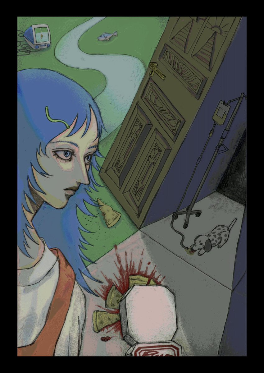 go_to_llit's tweet photo. #illustration‌‌ #創作 #OCㅤㅤ 
pizza🍕 https://t.co/AZEyhaufHE