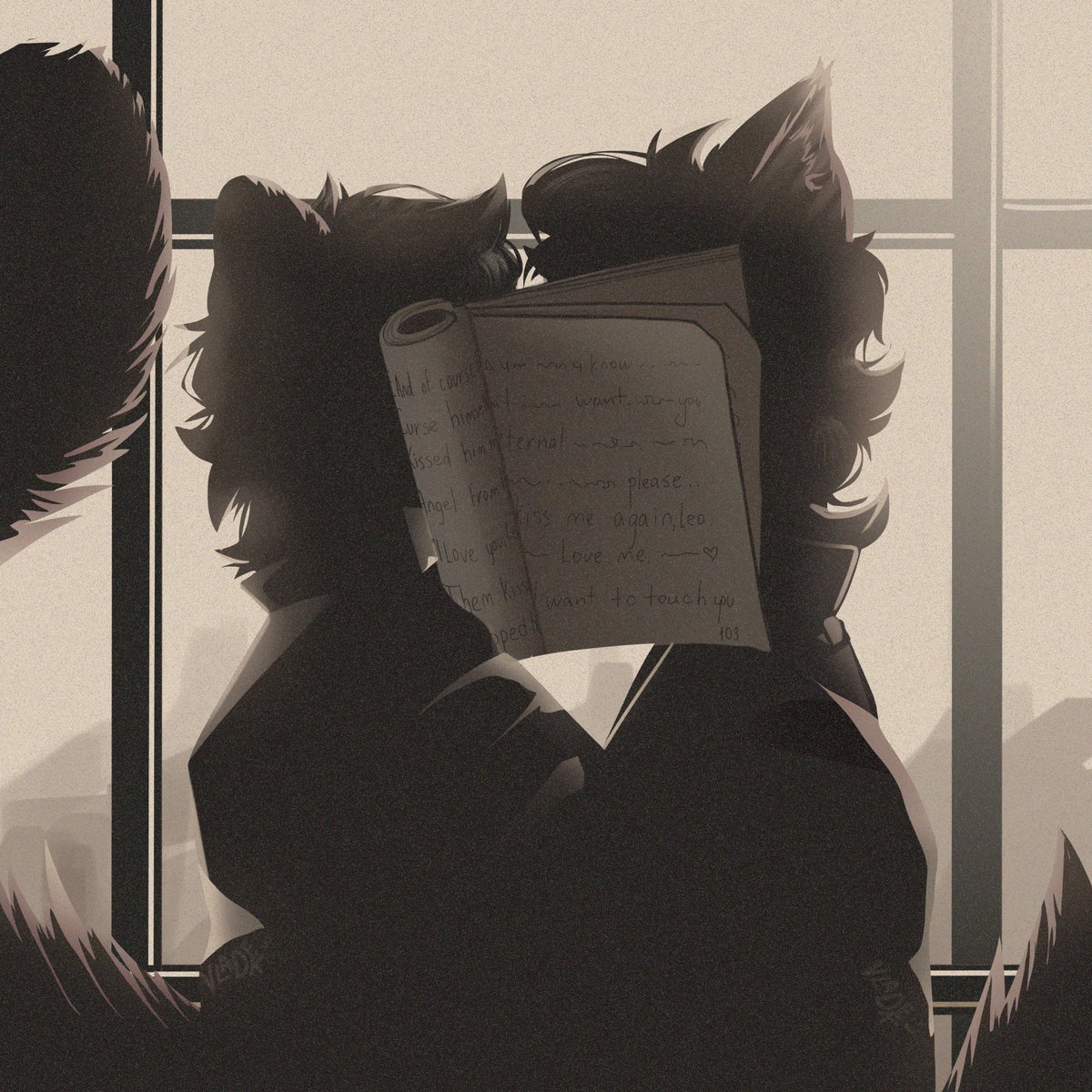 VLADEKTHEDRAW's tweet photo. Sometimes, love needs silence.

#Leo #Rofi #Leorofi #Candyapple #Promisestokeepvn #furryvn #furryart https://t.co/FbDxNeLNF5