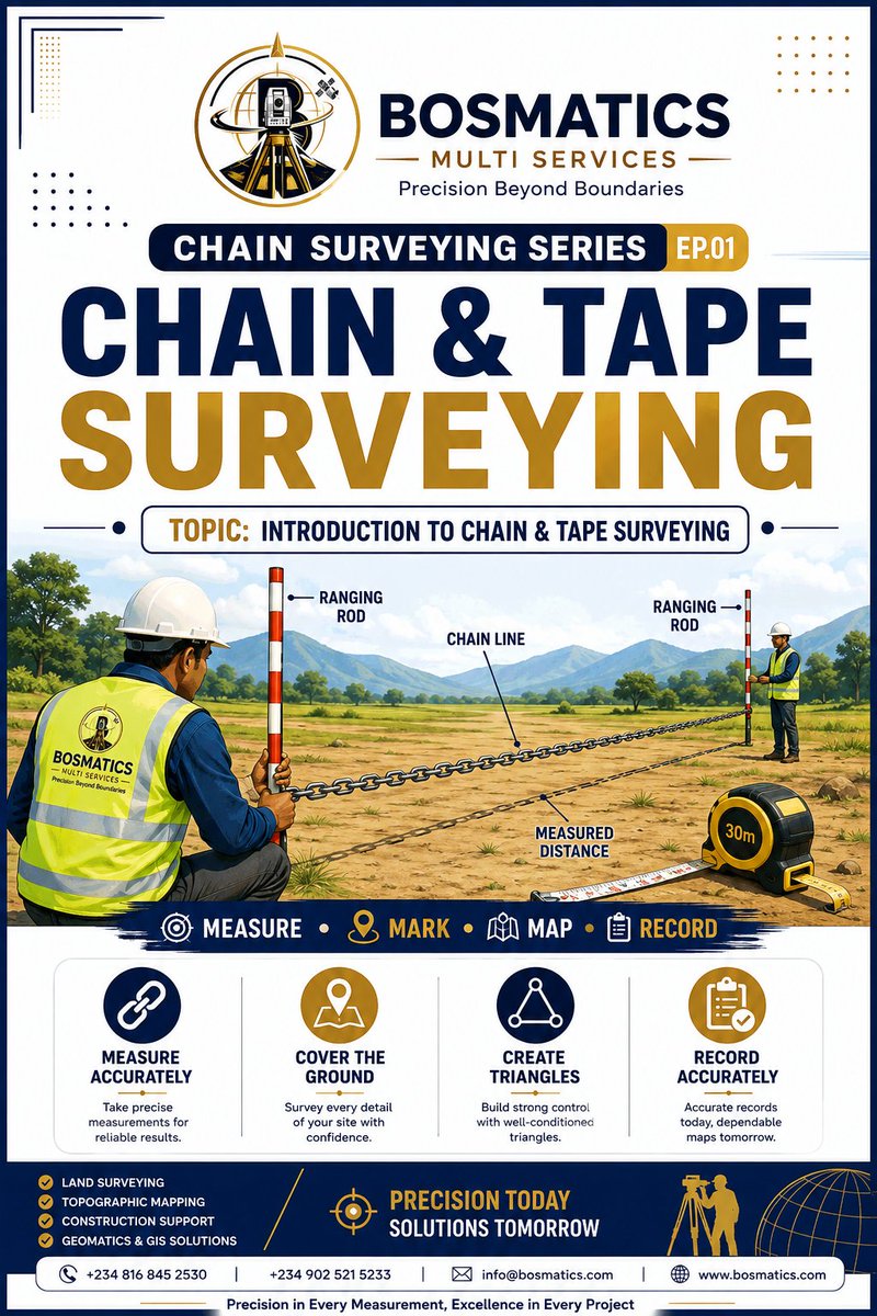 BosmaticsMS's tweet photo. Chain &amp; Tape Surveying: The Foundation of Accurate Land Measurement 📐🌍

https://t.co/vVWzccNSfW https://t.co/MF54pb4NJF