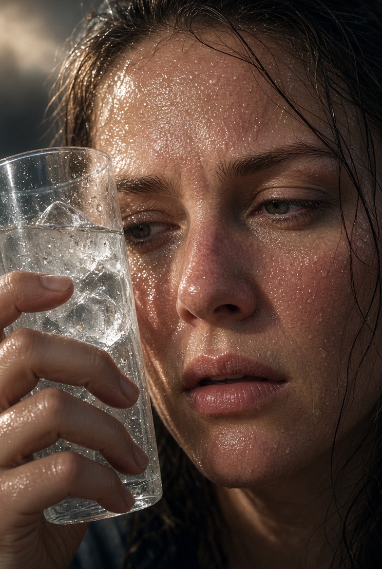 PathOfThePure's tweet photo. Done with the heatwaves yet?
Extreme heat quietly flips your nervous system into stress mode.
Irritable. Exhausted. Brain-fogged.

It’s not just you — your body is working overtime just to stay cool.
Ice water. Drop your shoulders. Slow down.
How badly is this heat zapping you right now? 1–10 👇