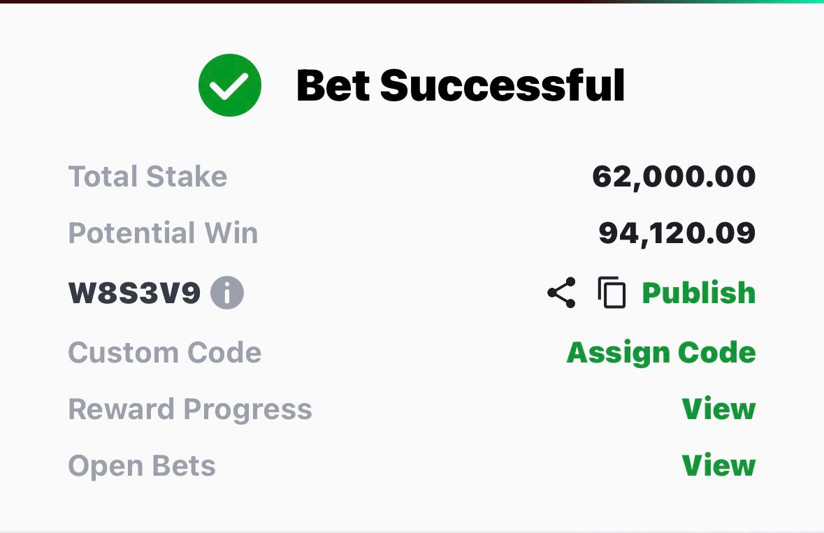 Njpredicts's tweet photo. 1.5 ODDS ROLLOVER DAY 9 ON SPORTYBET 

SPORTYBET CODE 👉  W8S3V9

Join My Telegram Channel 👇 
https://t.co/2XtRpdzTYg https://t.co/rp284ykDGt