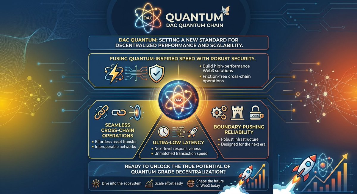 nextregene46494's tweet photo. DAC QUANTUM is setting a new standard for decentralized performance.
By fusing quantum-inspired speed with robust security, DAC QUANTUM empowers developers to build high-performance Web3 solutions without limits. 🚀

#DACQuantum #QuantumTech #Web3 #Crypto #Decentralized https://t.co/Sfzv9HHbVt
