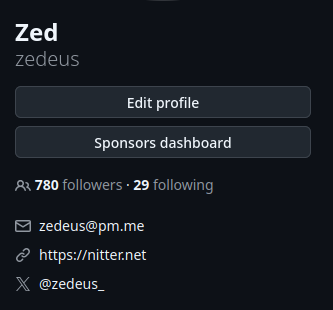 zedeus_'s tweet photo. Thank you everyone for the support! It's not fun to get hit with a C&amp;D after 7 years, but here we are.

This X account is verified in my GitHub account, and the CA is in the repository's readme. https://t.co/5yPOCsLRiE