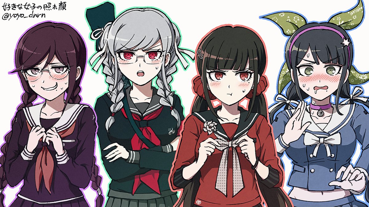 yoyo_dnrn's tweet photo. 性格や言動、他のキャラとの関係性で好きになったんだけど何故か【セーラー服＋二つ分けの髪型＋好きな人がいる】という共通点… https://t.co/WkEHP3tO6t