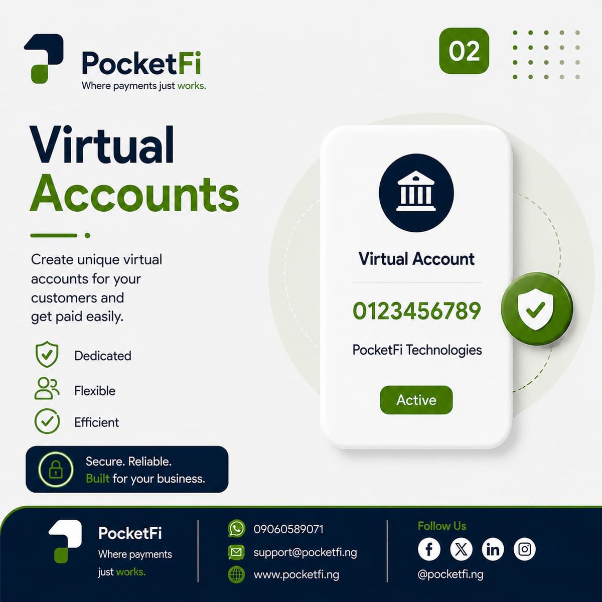 pocketfing's tweet photo. ⚙️ What Can You Do With the PocketFi API?

Build powerful solutions, seamless payment experiences, and endless possibilities. 🚀💳

🔐 Built for developers. Trusted by businesses.

PocketFi — Where payments just work. 💙💚 https://t.co/vc4rl6grk3