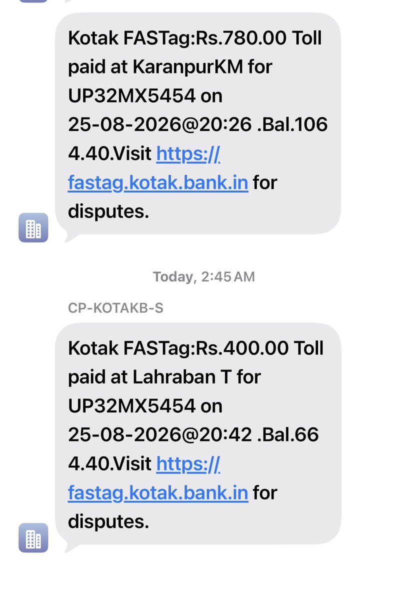 DrDCSHARMAUPPSS's tweet photo. #GangaExpresswayTollTaxScam
गंगा एक्सप्रेसवे पर लहरावन/बहजोई से लखनऊ के लिए यात्रा करने पर किलोमीटर 123 से किलोमीटर 378 तक कुल 255 किलोमीटर की दूरी तय करने पर ₹835 का टोल टैक्स दो हिस्सों में काटा जाता है। जिसमें लह��ावन से करनपुर तक ₹55 और करनपुर से आगरा लखनऊ एक्सप्रेसवे तक ₹780 काटा जाता है। इसी प्रकार वापसी में भी आगरा लखनऊ एक्सप्रेसवे से गंगा एक्सप्रेसवे पर प्रवेश करने पर किमी 378 से लेकर चंदोई/करणपुर तक ₹780 काटा जाता है। लेकिन लहरावन पर जो टोल टैक्स वाला ठेकेदार है, वह लगातार धांधली कर रहा है। और वह ₹55 के स्थान पर ₹400 काटता है। जब  आप उस��े पास शिकायत के लिए जाइए तो वह अपने 10-20 फालतू मुस्टंडों के साथ प्रकट होता है और आपसे दो टूक जवाब देता है कि यदि ज्यादा कट गया है तो आप उसकी शिकायत कर दीजिए। आपको वापस मिल जाएगा। अब सवाल यह है कि कितने परसेंट लोग हैं जो इस ऑनलाइन वापसी की प्रक्रिया को पूरा करते हैं ।जब सम्पूर्ण सिस्टम ऑनलाइन है और किमी 378 से किमी 146 तक सिस्टम ऑटो रीड करके ₹780 काटता है तो स्पष्ट है कि वाहन लखनऊ दिशा से आ रहा है इसलिए किम��� 146 से 123 तक ₹55 काटने के स्थान पर जानबूझ कर विपरीत दिशा में स्थित मेरठ से लहरावन तक का ₹ 400 काटने वाले ठेकेदार का उत्तर दायित्व निर्धारण होगा या नहीं ।
एक तो गंगा एक्सप्रेसवे पर पहले से ही उत्तर प्रदेश के अन्य एक्सप्रेसवे की तुलना में ज्यादा टोल टैक्स की दर निर्धारित की जा चुकी है। आगरा लखनऊ एक्सप्रेसवे पर 50 किलोमीटर चलने पर अर्थात् किलोमीटर 352 सेकिमी 302 तक चलने पर ₹95 काटा जाता है। जिसकी दर ₹1.90/km है। वहीं गंगा एक्सप्रेसवे पर लहरावन से लखनऊ तक 255 किलोमीटर चलने पर कुल भुगतान ₹835 लिया जाता है। जो कि ₹3.27 प्रति किलोमीटर बैठता है। इसी प्रकार यदि लहरावन से हापुड़ या दिल्ली जाते हैं तो 88 किमी की यात्रा हेतु ₹310 का भुगतान ₹3.52/ किमी की दर से किया जाता है लेकिन शिकायत अधिक दर निर्धारण की नहीं है क्योंकि एक्सप्रेस वे पर चलना अनिवार्य न होकर वैकल्पिक है क्योंकि यदि आपको मंह��ा लगता तो आप एक्सप्रेस वे पर न चलकर उन सड़कों पर चलिये जिन पर चलने के लिए आपने वाहन पंजीकरण के समय 7 से 10 प्रतिशत की दर से रोड टैक्स दिया था 
मेरे शिकायत यह कि गंगा एक्सप्रेस वे पर निर्धारित टोल टैक्स से अधिक वसूली वार वार क्यों की जा रही है और ऐसे ठेकेदार के विरूद्ध क्या दण्ड निर्धारित है 
आप फास्टैग न होने पर दो गुने टोल टैक्स वसूली कर रहे हैं तो क्या इस प्रकार की व्यवस्था इन बेईमान ठेकेदार के व��रुद्ध नहीं होनी चाहिए ।
हमारा अनुरोध है कि इन बेईमान ठेकेदारों पर लगाम लगाने के लिए अधिक बसूली गई धनराशि का ��० गुना रिफण्ड निर्धारित हो और यदि इस प्रकार के अधिक बसूली के १० से अधिक मामले हों तो इनका टेण्डर निरस्त किया जाए ।क्योंकि आज इस प्रकार की व्यवस्था न होने का ही लाभ यह लोग उठा रहे हैं यह जानते हैं कि रिफण्ड हुआ तो ठीक नहीं तो यह हज़म कर लेते हैं ।
यह आज इस लिए लिखा कि तमाम लोगों के साथ मैं स्वयं भी लगातार इस बेईमानी से पीड़ित हूँ।
@NHAI_Official @KotakBankLtd @PMOIndia @narendramodi @nitin_gadkari @CMOfficeUP @myogiadityanath @upeidaofficial @DmSambhal @bstvlive @Aamitabh2 @AmarUjalaNews