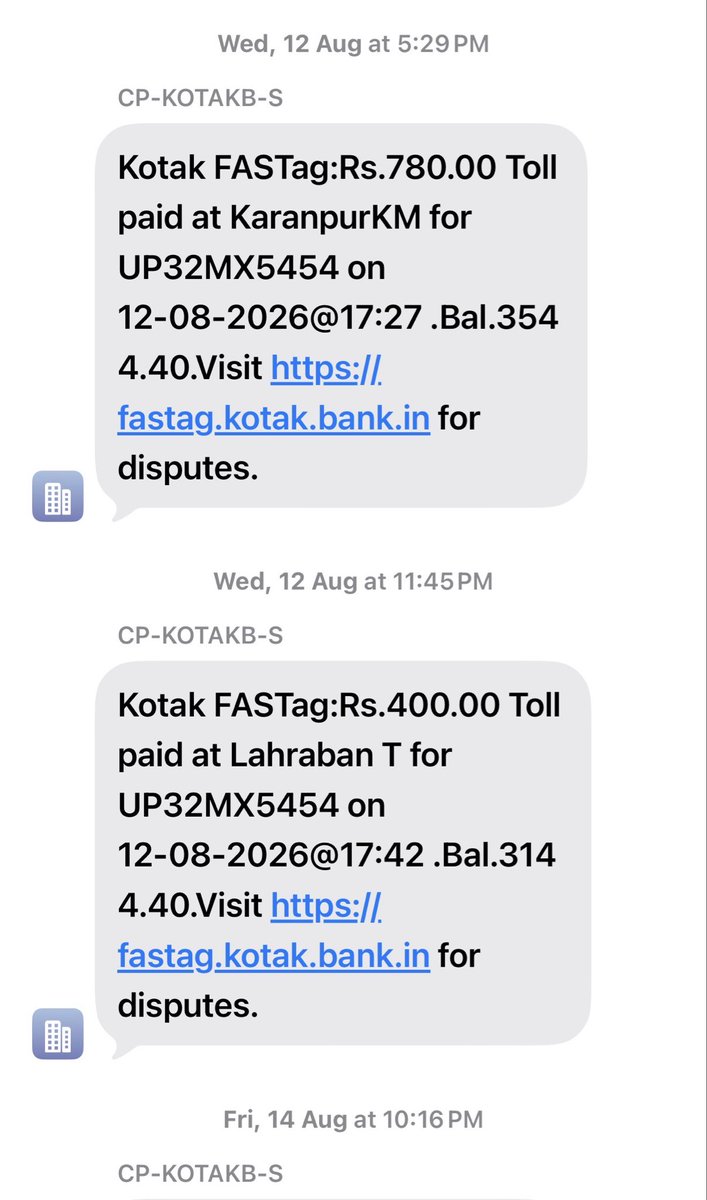 DrDCSHARMAUPPSS's tweet photo. #GangaExpresswayTollTaxScam
गंगा एक्सप्रेसवे पर लहरावन/बहजोई से लखनऊ के लिए यात्रा करने पर किलोमीटर 123 से किलोमीटर 378 तक कुल 255 किलोमीटर की दूरी तय करने पर ₹835 का टोल टैक्स दो हिस्सों में काटा जाता है। जिसमें लह��ावन से करनपुर तक ₹55 और करनपुर से आगरा लखनऊ एक्सप्रेसवे तक ₹780 काटा जाता है। इसी प्रकार वापसी में भी आगरा लखनऊ एक्सप्रेसवे से गंगा एक्सप्रेसवे पर प्रवेश करने पर किमी 378 से लेकर चंदोई/करणपुर तक ₹780 काटा जाता है। लेकिन लहरावन पर जो टोल टैक्स वाला ठेकेदार है, वह लगातार धांधली कर रहा है। और वह ₹55 के स्थान पर ₹400 काटता है। जब  आप उस��े पास शिकायत के लिए जाइए तो वह अपने 10-20 फालतू मुस्टंडों के साथ प्रकट होता है और आपसे दो टूक जवाब देता है कि यदि ज्यादा कट गया है तो आप उसकी शिकायत कर दीजिए। आपको वापस मिल जाएगा। अब सवाल यह है कि कितने परसेंट लोग हैं जो इस ऑनलाइन वापसी की प्रक्रिया को पूरा करते हैं ।जब सम्पूर्ण सिस्टम ऑनलाइन है और किमी 378 से किमी 146 तक सिस्टम ऑटो रीड करके ₹780 काटता है तो स्पष्ट है कि वाहन लखनऊ दिशा से आ रहा है इसलिए किम��� 146 से 123 तक ₹55 काटने के स्थान पर जानबूझ कर विपरीत दिशा में स्थित मेरठ से लहरावन तक का ₹ 400 काटने वाले ठेकेदार का उत्तर दायित्व निर्धारण होगा या नहीं ।
एक तो गंगा एक्सप्रेसवे पर पहले से ही उत्तर प्रदेश के अन्य एक्सप्रेसवे की तुलना में ज्यादा टोल टैक्स की दर निर्धारित की जा चुकी है। आगरा लखनऊ एक्सप्रेसवे पर 50 किलोमीटर चलने पर अर्थात् किलोमीटर 352 सेकिमी 302 तक चलने पर ₹95 काटा जाता है। जिसकी दर ₹1.90/km है। वहीं गंगा एक्सप्रेसवे पर लहरावन से लखनऊ तक 255 किलोमीटर चलने पर कुल भुगतान ₹835 लिया जाता है। जो कि ₹3.27 प्रति किलोमीटर बैठता है। इसी प्रकार यदि लहरावन से हापुड़ या दिल्ली जाते हैं तो 88 किमी की यात्रा हेतु ₹310 का भुगतान ₹3.52/ किमी की दर से किया जाता है लेकिन शिकायत अधिक दर निर्धारण की नहीं है क्योंकि एक्सप्रेस वे पर चलना अनिवार्य न होकर वैकल्पिक है क्योंकि यदि आपको मंह��ा लगता तो आप एक्सप्रेस वे पर न चलकर उन सड़कों पर चलिये जिन पर चलने के लिए आपने वाहन पंजीकरण के समय 7 से 10 प्रतिशत की दर से रोड टैक्स दिया था 
मेरे शिकायत यह कि गंगा एक्सप्रेस वे पर निर्धारित टोल टैक्स से अधिक वसूली वार वार क्यों की जा रही है और ऐसे ठेकेदार के विरूद्ध क्या दण्ड निर्धारित है 
आप फास्टैग न होने पर दो गुने टोल टैक्स वसूली कर रहे हैं तो क्या इस प्रकार की व्यवस्था इन बेईमान ठेकेदार के व��रुद्ध नहीं होनी चाहिए ।
हमारा अनुरोध है कि इन बेईमान ठेकेदारों पर लगाम लगाने के लिए अधिक बसूली गई धनराशि का ��० गुना रिफण्ड निर्धारित हो और यदि इस प्रकार के अधिक बसूली के १० से अधिक मामले हों तो इनका टेण्डर निरस्त किया जाए ।क्योंकि आज इस प्रकार की व्यवस्था न होने का ही लाभ यह लोग उठा रहे हैं यह जानते हैं कि रिफण्ड हुआ तो ठीक नहीं तो यह हज़म कर लेते हैं ।
यह आज इस लिए लिखा कि तमाम लोगों के साथ मैं स्वयं भी लगातार इस बेईमानी से पीड़ित हूँ।
@NHAI_Official @KotakBankLtd @PMOIndia @narendramodi @nitin_gadkari @CMOfficeUP @myogiadityanath @upeidaofficial @DmSambhal @bstvlive @Aamitabh2 @AmarUjalaNews