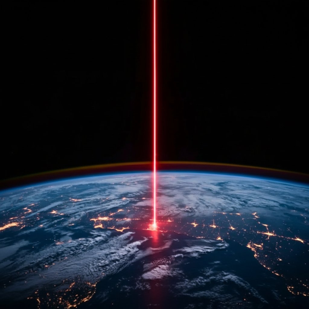NightSkyToday's tweet photo. 🚨: Scientists have detected a "giant laser" coming from 8 billion light-years away, and the signal is so strong that it continues to appear in telescopes on Earth. https://t.co/LFQ5Mxt0jT