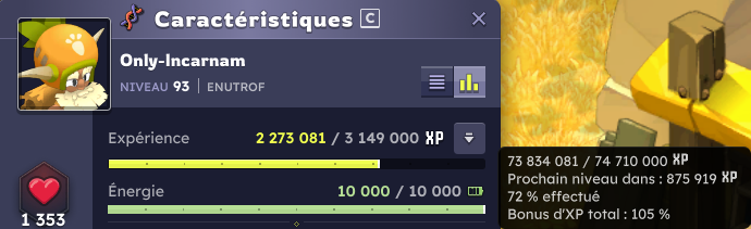 lefoudincarnam's tweet photo. Récap journalier défie Incarnam 0 to 200 [Day 15]

Temps de jeu journalier : 13h  

Lvl 93 (72%) - 73.8M d'xp  

Xp journalière : 16.36 M https://t.co/4uIUTPqF4X