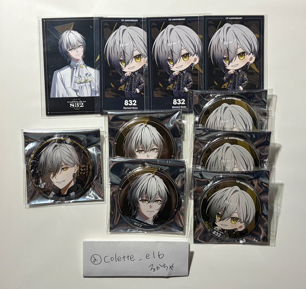 colette_el6's tweet photo. 【交換 譲渡】Element Sicks EL6 チェキ トレカ 缶バ 第5弾

譲)❤️ 💛 💜 🩷️ 🩵

求)
💜XXI缶バ(コンプ目的)
🤍(XXI>周年>その他弾)
定価+送料
※SD缶バは定価以下1点300円で譲渡可

名古屋公演手渡し可
🤍は買取してます🙆‍♀️(迷子お声かけください)

#EL6グッズ  #EL6交換  #EL6譲渡  #EL6買取 https://t.co/8XCLA9vxjY