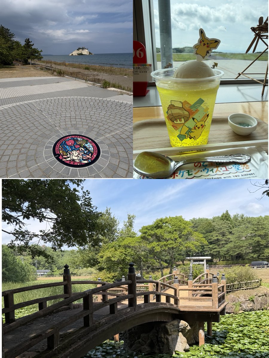 trainermags99's tweet photo. Loved my trip on the Noto Pokémon Sightseeing bus today. Commentary in Japanese but loved getting taken round the Pokélids and some beautiful areas before exploring the #NotoSatoyamaPokékonWithYouAirport . I really hope this enterprise helps with the rebuilding of Noto post-earthquake x #PokémonWithYou