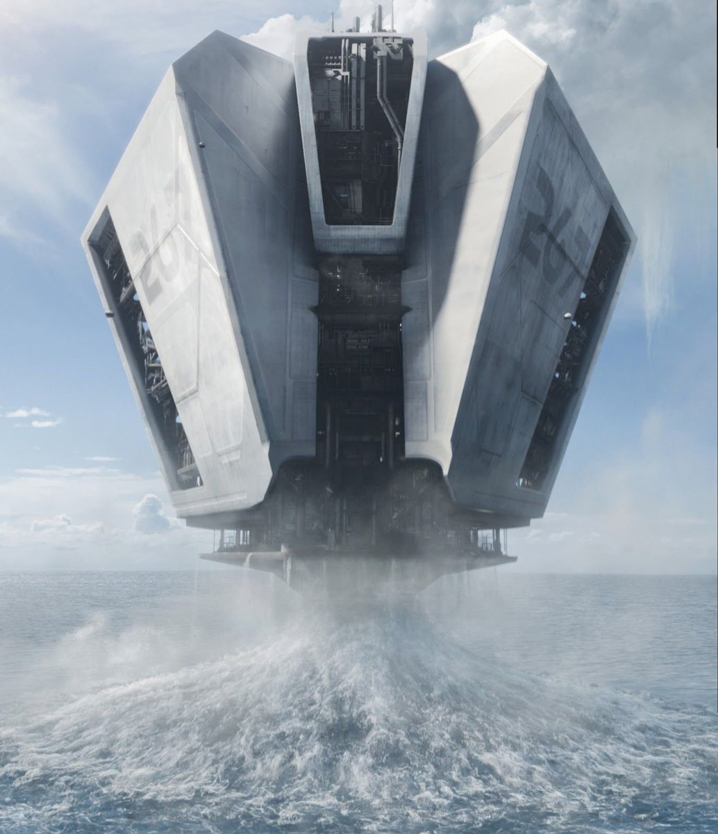AcervoCharts's tweet photo. No filme Oblivion (2013), plataformas drenam os oceanos da Terra para abastecer uma IA gigante. https://t.co/UJrfqNkNx9