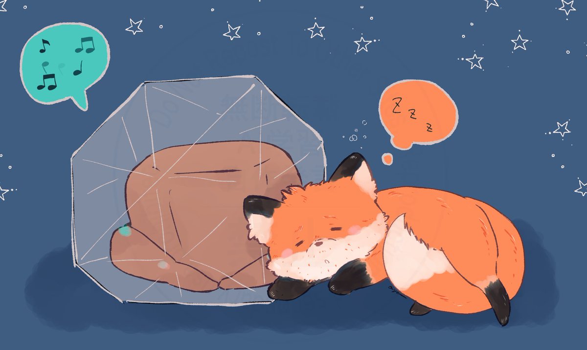 yaa0705's tweet photo. 🪨🦊💤 https://t.co/LQXmtZMBPn