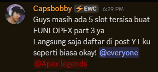 SirZaRa_'s tweet photo. Ges, temen ku ada yang lagi bikin fun match nih

kalo ada yang mau join kesini ya:
https://t.co/8BhqG63vaR

tim nya random ya, dan daftar nya sebagai solo ya bukan tim

ada sponsor nya btw https://t.co/UYUpncrXM4