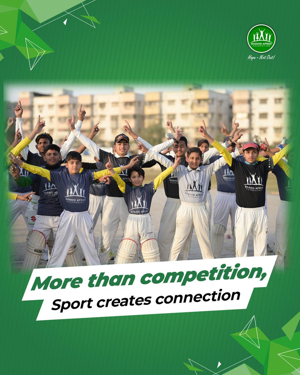 SAFoundationN's tweet photo. Sport can change the direction of a young life.

It builds discipline when things get difficult, confidence when opportunities are limited, and resilience when the odds are against you.

Through #SAFSports, we are creating opportunities for young people to discover their potential, build character, and believe that their dreams are within reach.

Because sometimes, one opportunity is all it takes to change a future.

#HopeNotOut