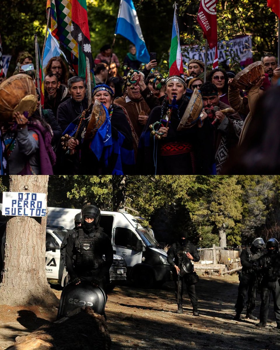 CatMapuche's tweet photo. Caravana en suport a les comunitats maputxe del Lof Kinxikew i Lof Melo, afectades per la Justícia argentina d'expulsió de les seves terres https://t.co/hI8HGZlFAO https://t.co/OLUXEftG2f