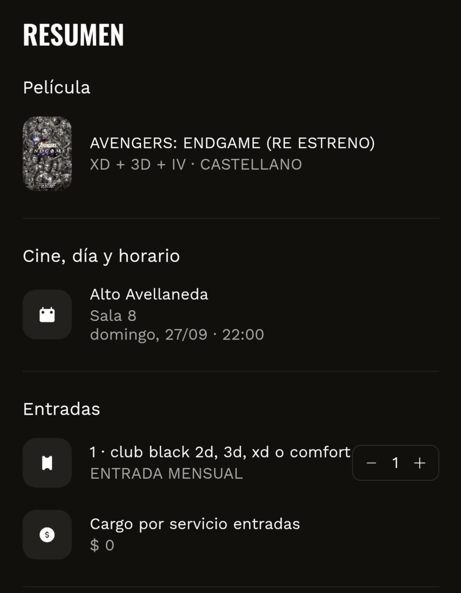 prfctseI's tweet photo. ver endgame gratis 
beneficios: es gratis
contras: salgo a la 1am, es en español, muere Natasha https://t.co/0fvMDH5UtG