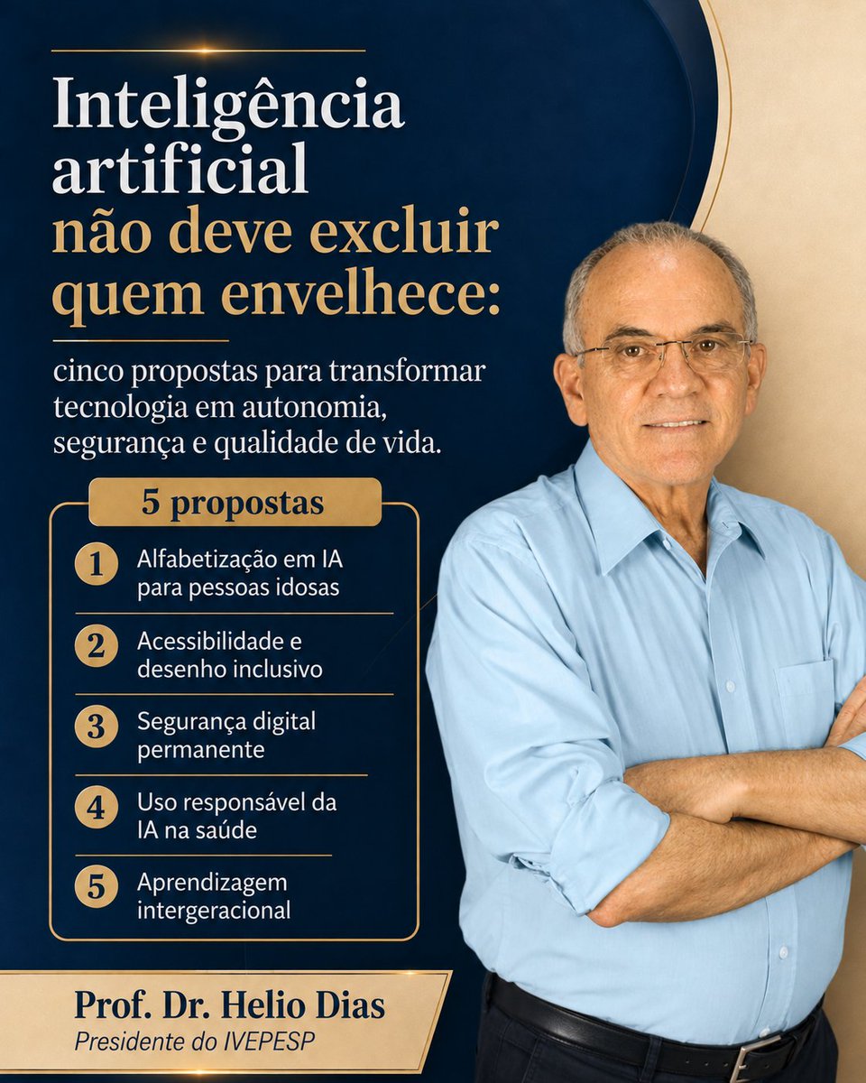 profheliodias's tweet photo. Detalho minha palestra sobre a integração da Inteligência Artificial no cotidiano da terceira idade, com foco em autonomia e inclusão digital. Para participar da palestra online amanhã as 14:30 horas , basta acessar https://t.co/IY4k04zMVV e preencher o cadastro para o evento. https://t.co/BOJCbAI1jm