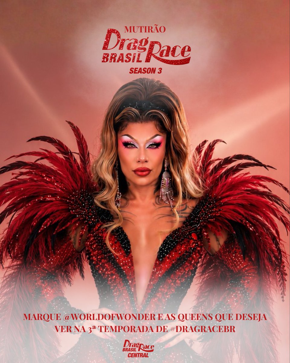 thekikistop's tweet photo. ❤️‍🔥MUTIRÃO #DragRaceBR T3🇧🇷

Marque @WorldOfWonder e as queens que deseja ver na 3ª temporada do programa. 👑 É hora de fazer pressão e mostrar o quanto nossa franquia é importante. 🏁 https://t.co/EjGxR74OZ0