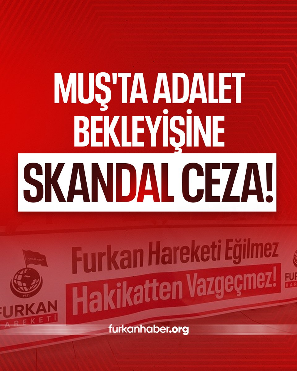 furkannewstr's tweet photo. #SONDAKİKA

ADALET BEKLEYİŞİNE SKANDAL CEZA❗

Muş'ta "Adalet Bekleyişi" gerçekleştirmek isterken hukuksuzca gözaltına alınan 3 Furkan Hareketi mensubunun "Suçu ve suçluyu övme" iddiasıyla adliyeye sevk edilmişti. 

Muş Adliyesi'nde ifade veren hareket mensuplarına ev hapsi verildiği öğrenildi! 

SuçluyuDeğil HaklıyıÖvme
AdaletBekleyişine EvHapsi
#MuşAdliyesi