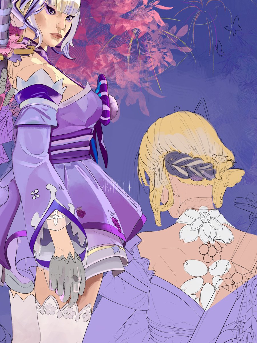 IamPraxic's tweet photo. My August set WIPs 🎀💝✨ coming in early September 🤩 (Psylocke artwork is going to be FREE btw) https://t.co/aTv1DnPnnI