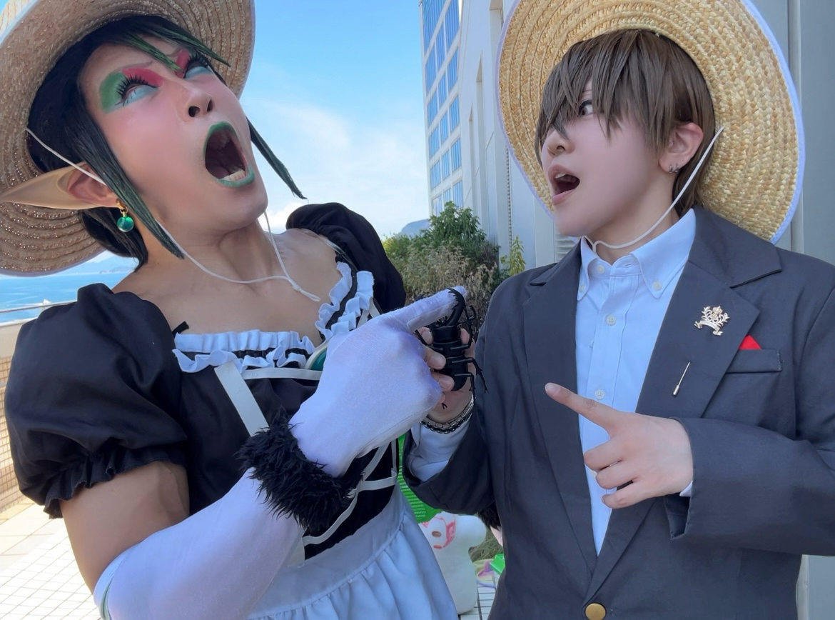 flandre08123999's tweet photo. 🏢「🌵さん、見てくださいよこのクワガｔ」
🌵「ア゙ア゙ア゙ア゙ア゙ア゙ア゙ッ！！」
🏢「あなた何してる！？」

#コスチャinサンポート高松 https://t.co/nSr9sDf05b