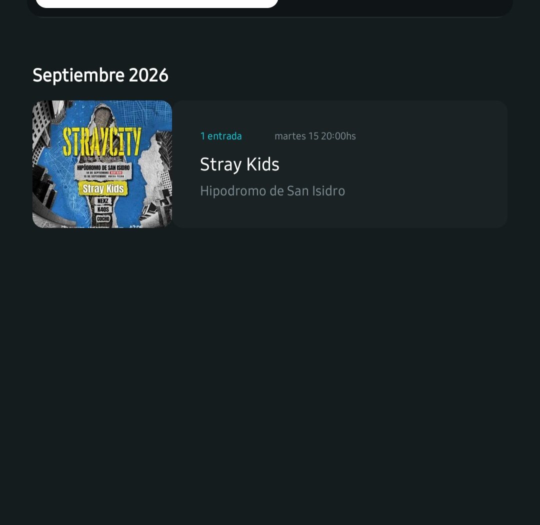 Venombang2's tweet photo. holaa sigo vendiendo mi entrada para stray kids, es campo general 15/9 la dejo en 100k o podemos charlar el precio!! no puedo ir (vivo lejos 😭😭)  #Argentina #SrayKids #skz #entradas #stay @SFV_Cinema #StrayKids현진 #StrayKids_WORLD_TOUR #straycity https://t.co/rx1kNaPO0u