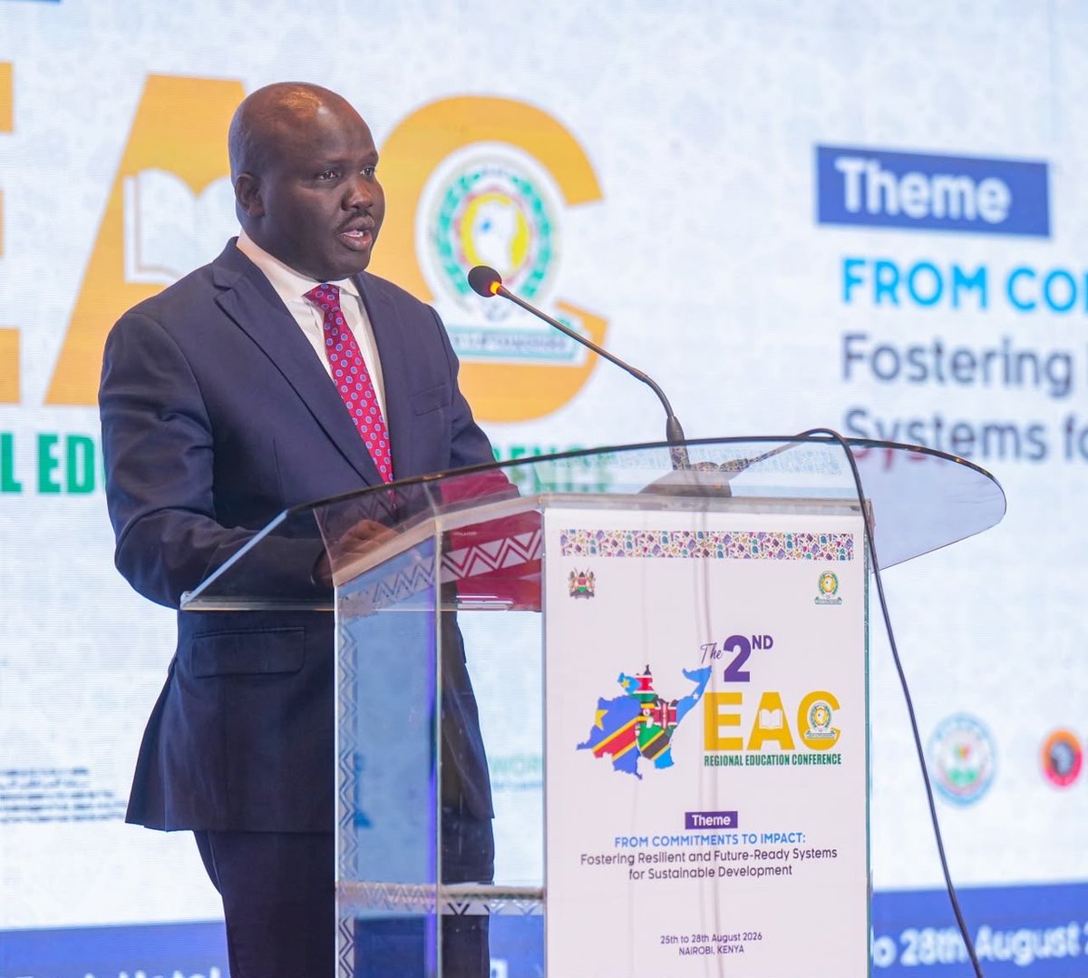jumuiya's tweet photo. 📚 The 2nd EAC Education Conference #EACREC2026 officially kicked off today, setting the stage for 4 days of dialogue, learning and collective action on the future of education in East Africa.

🌍 The opening brought together diverse stakeholders in the education sector and Regional Ministers responsible for education, education leaders, researchers, policymakers and practitioners from across the region.

🤝 Key attendees: 
🔹Kenya’s Minister responsible for EAC Affairs @CSBeatriceMoe representing the President of the Republic of Kenya 
🔹Chairperson of the EAC Council of Ministers @RebeccaKadagaUG 
Ministers and Permanent Secretaries in charge of Education matters
🔹The EAC delegation was led by the EAC Deputy Secretary General @AguerAriik 

💡 The conference brings together education stakeholders together to explore key priorities including:
🔹 Foundational learning
🔹 Teacher development
🔹 Inclusion
🔹 EdTech and innovation
🔹 Future-ready skills
🔹 Evidence-informed policy

🎓 Together, we are shaping education systems that equip East Africa’s learners with the knowledge, skills and resilience to thrive.

#EACREC2026 
#Commitmenttoimpact