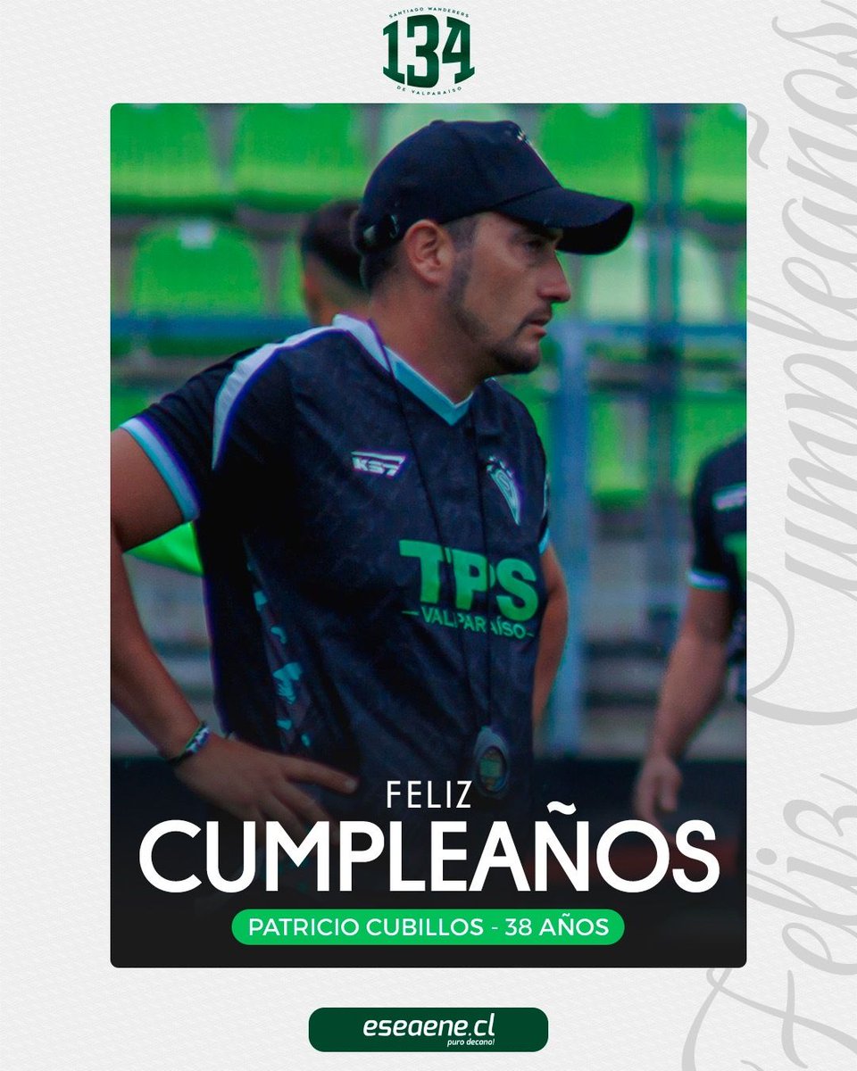 eseaenecl's tweet photo. El PF Patricio Cubillos ha estado ligado por casi dos décadas a Santiago Wanderers de Valparaíso: pasando por el #FútbolInfantil, #FútbolJoven y actualmente en el plantel profesional del Decano ¡Feliz cumpleaños Pato! 💪🇳🇬 #SW134 #HoyRecordamos #VolveremoSW #SW2026. https://t.co/soens7Za08