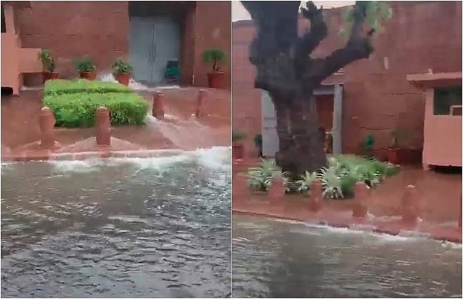 KumarBGowda7's tweet photo. A newly built Parliament should be a symbol of India’s progress—not waterlogging and leaking ceilings. This raises serious questions about construction quality, oversight and accountability. Public money deserves better. Who will take responsibility?

#NewParliament #Accountability #PublicMoney