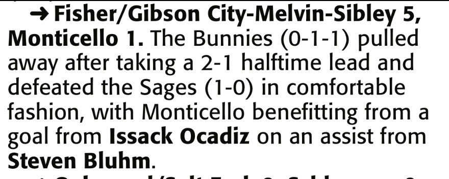 SagesAthletics's tweet photo. Sages in the News!

@SagesMensSoccer featured in the fall soccer preview, highlighting the experience returning for the Sages this season!

Cate Sanders earns medalist honors with a 40 as @SagesGolf picks up wins over Champaign Central and Bloomington!

Issack Ocadiz finds the back of the net with an assist from Steven Bluhm in Tuesday’s match at Fisher.

#GoSages