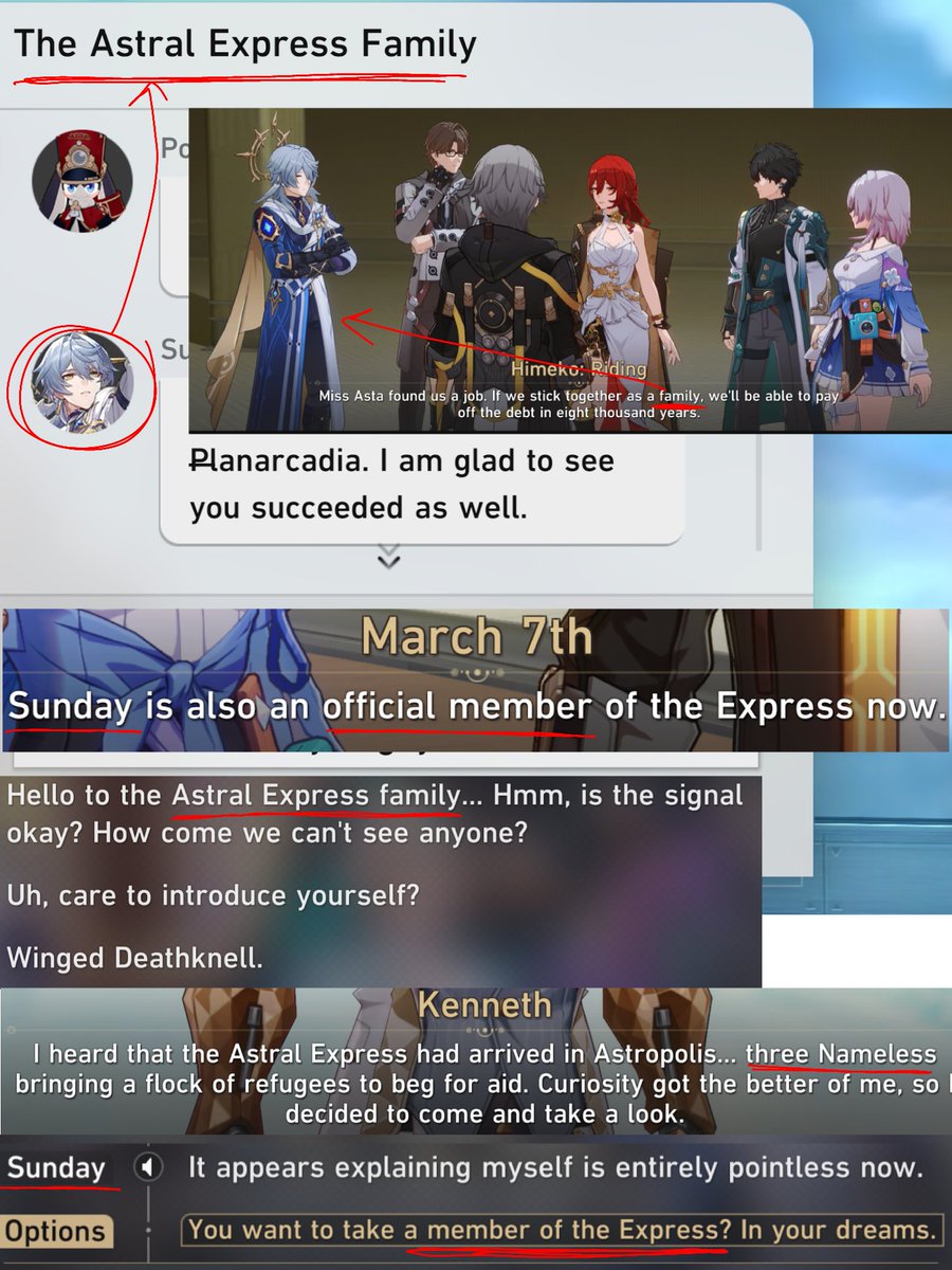 timelysp_sunday's tweet photo. //4.5 HSR story spoilers

It really feels like the HSR was like "Oh Sunday is officially a part of the Nameless, many times do we wanna say it?" and the answer was "yes" very loud and proud 🥹🥹🥹 https://t.co/lArOcwJnKM