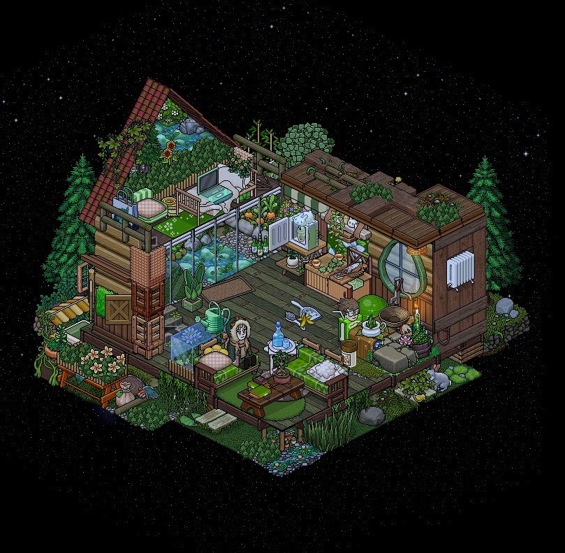 Agrihabbo's tweet photo. Quando o mundo pesar, venha descansar um pouco entre o verde.

Quarto Criado Por: Agricola 🌱 https://t.co/o3DPvHyd2i