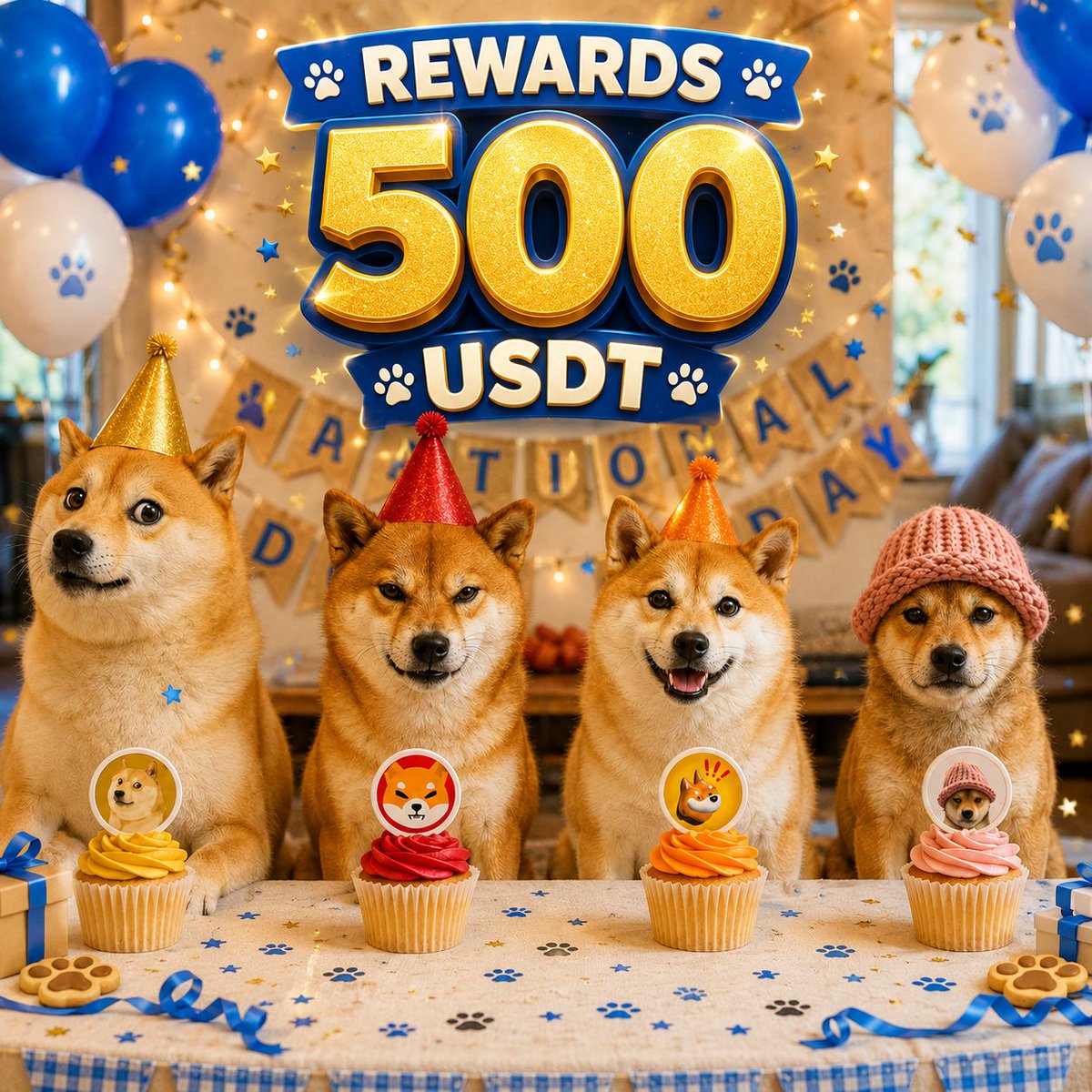 ellia_mexc's tweet photo. MEXC BAGI-BAGI 500 USDT 🎁🎉

Selamat #NationalDogDay! 🐶

Hari ini para anabul jadi rajanya… termasuk dog coins juga. 👑🐕🪙

Cara ikutan:
1️⃣ Follow @ellia_mexc + repost
2️⃣ Like dan reply postingan ini dengan dog memecoin pilihan kamu + alasannya
3️⃣ Cantumkan MEXC UID kamu

🎁 500 USDT akan diberikan kepada 25 pemenang
📅 Berakhir 29 Agustus