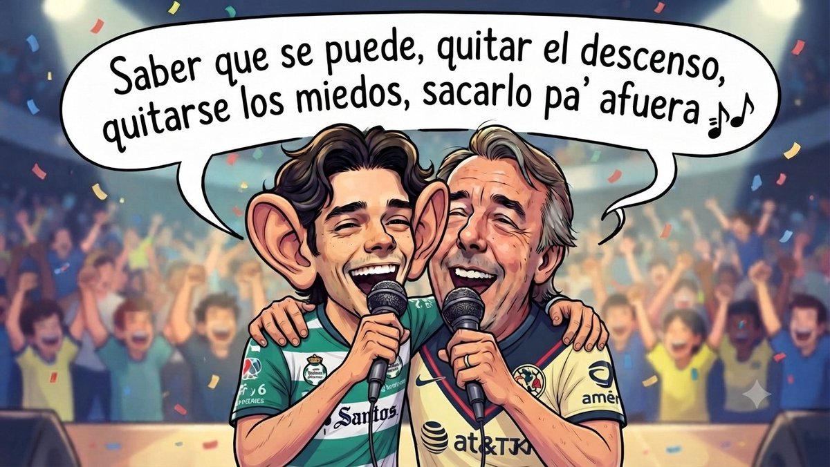 Sanyorchv's tweet photo. Con ustedes la canción del año con el duo: No descenso. 👏 👏 👏 https://t.co/PFX9cMkAlK