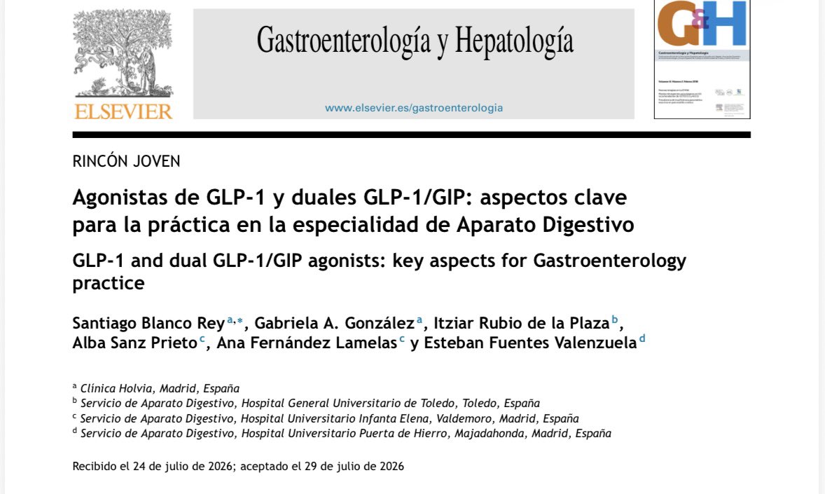 SantiBlancoRey's tweet photo. Comparto esta revisión narrativa en la que he participado como primer autor, sobre los agonistas GLP1 y duales GLP1/GIP, que espero que lo encontréis útil para vuestra práctica clínica! 

🔗
https://t.co/Q1QAZFldZm https://t.co/i8mzfbPaNC