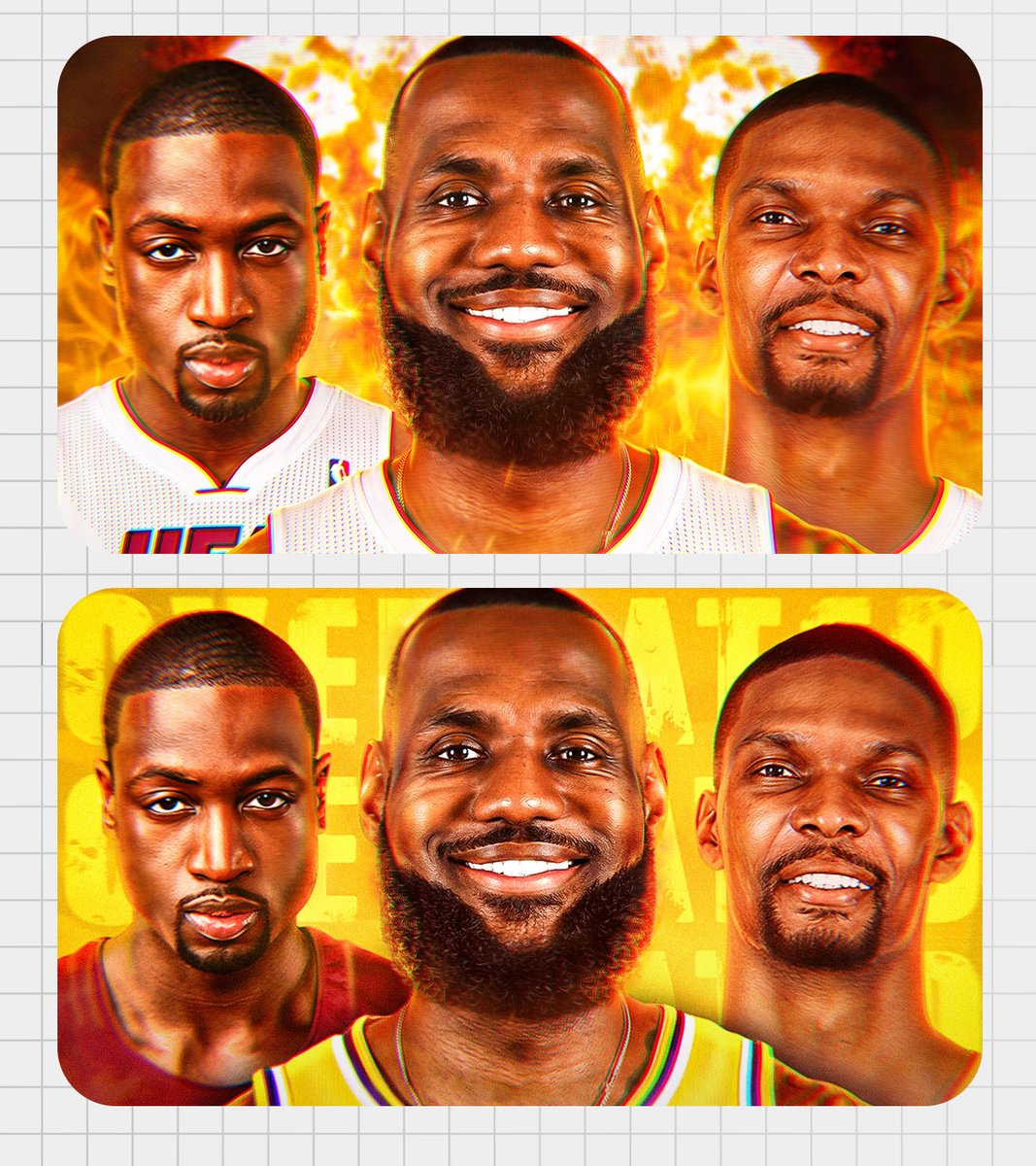 Bayoumi_Designs's tweet photo. Two versions I made of the same thumbnail 🏀

Which one do you prefer? 🤔 https://t.co/Cnevpkq8bD