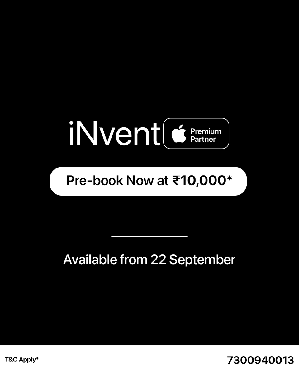 p3sventures's tweet photo. Small in size. Big on everything. ✨

Meet the Mac mini — your compact powerhouse for work, creativity, and everything in between. ✨

🤩Pre-book now at ₹10,000* at your nearest iNvent Store!
Available from 22 September.

📲 Call: 7300940013

#iNvent #macmini #newlaunch #prebook https://t.co/aat8rWok1t