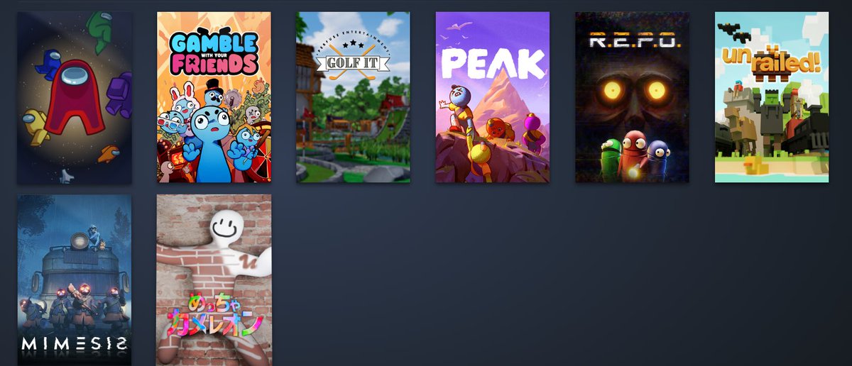teppan_vl's tweet photo. 持ってるsteamマルチゲームはこれぐらいなのですが買うことはできるので色々誘ってもらいたいです！
他にもやってるゲームあるので聞いてください！

狭く深く関係持ちたいです！
#ゲーム友達募集
#ネッ友募集
#pcゲーム https://t.co/lvjFfWUms5