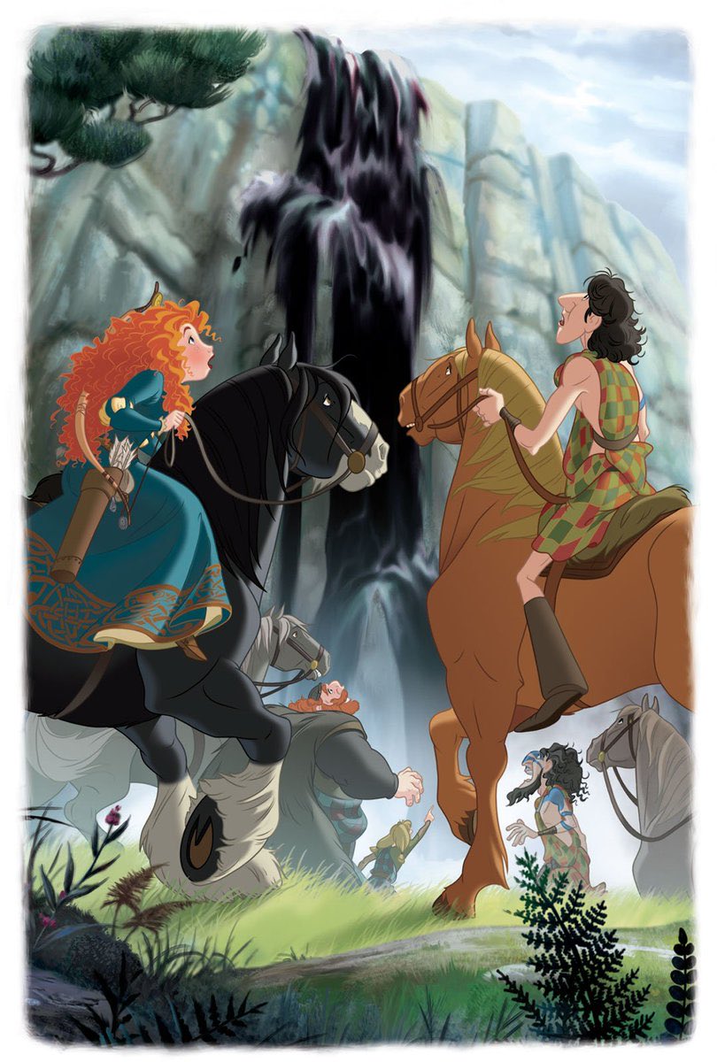 ariafairyx's tweet photo. merida's youth with macintosh https://t.co/gk0OpjHHPA