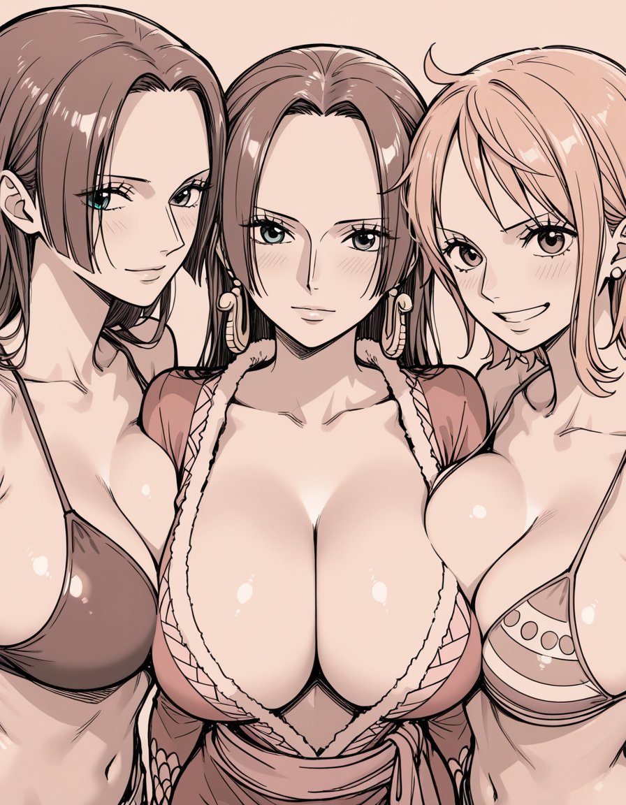 Queen_Ryuko's tweet photo. [SKETCH] - THREE PIECE TRIO

#ONEPIECE〜 #OnePieceNSFW #NamiNSFW #BoaHancock #NicoRobin https://t.co/itOuWn5MuH